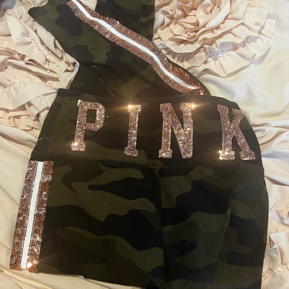 PINK camo bling leggings